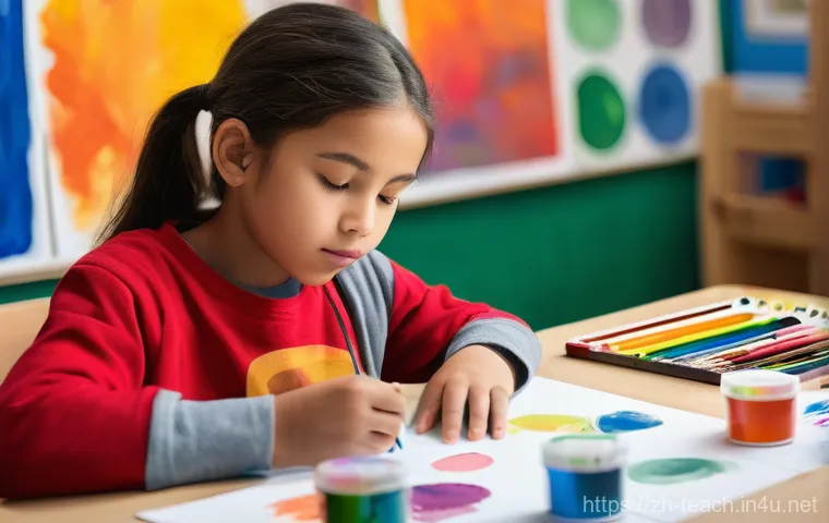 교사 문제학생 지도 사례 - **Prompt:** A vibrant and dynamic classroom or school lab where a group of diverse elementary school...