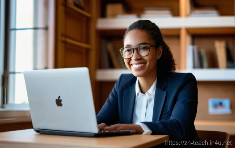 교사 교육 포트폴리오 작성법 - **Prompt: Reflective Teacher Crafting a Digital Portfolio**
    A 35-year-old female teacher with a ...