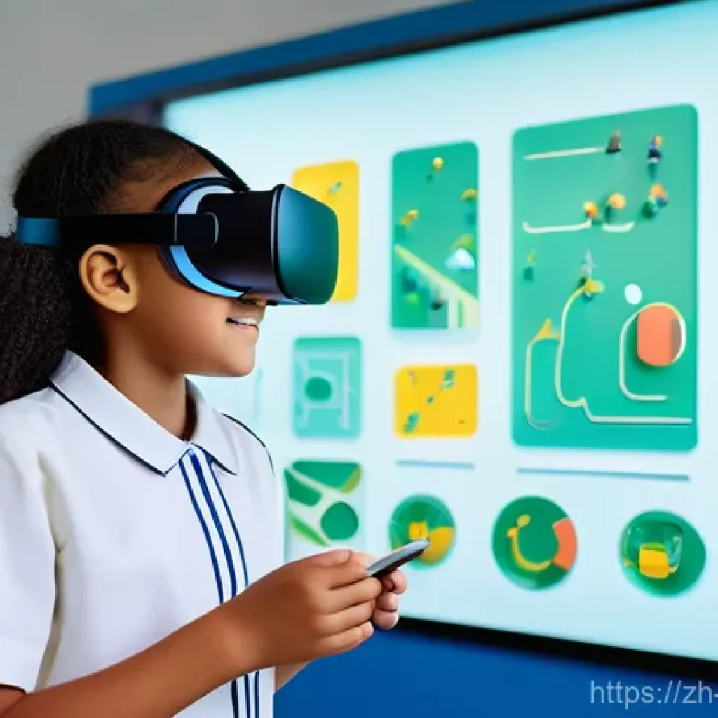 교사 교육 프로그램 기획법 - **Prompt:** A vibrant, futuristic elementary classroom filled with natural light. A diverse group of...