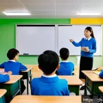 교사 교육목표 달성 전략 - A modern classroom scene focused on personalized teaching methods: a diverse group of attentive stud...