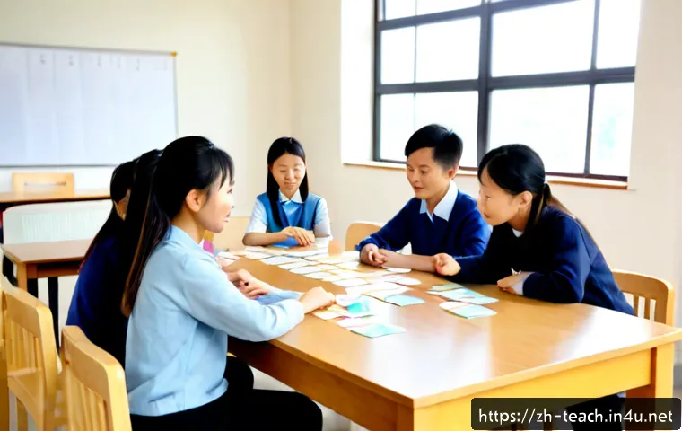 교사 학부모 교육 프로그램 설계 - Photorealistic education program planning session in a bright modern school meeting room, a Chinese ...